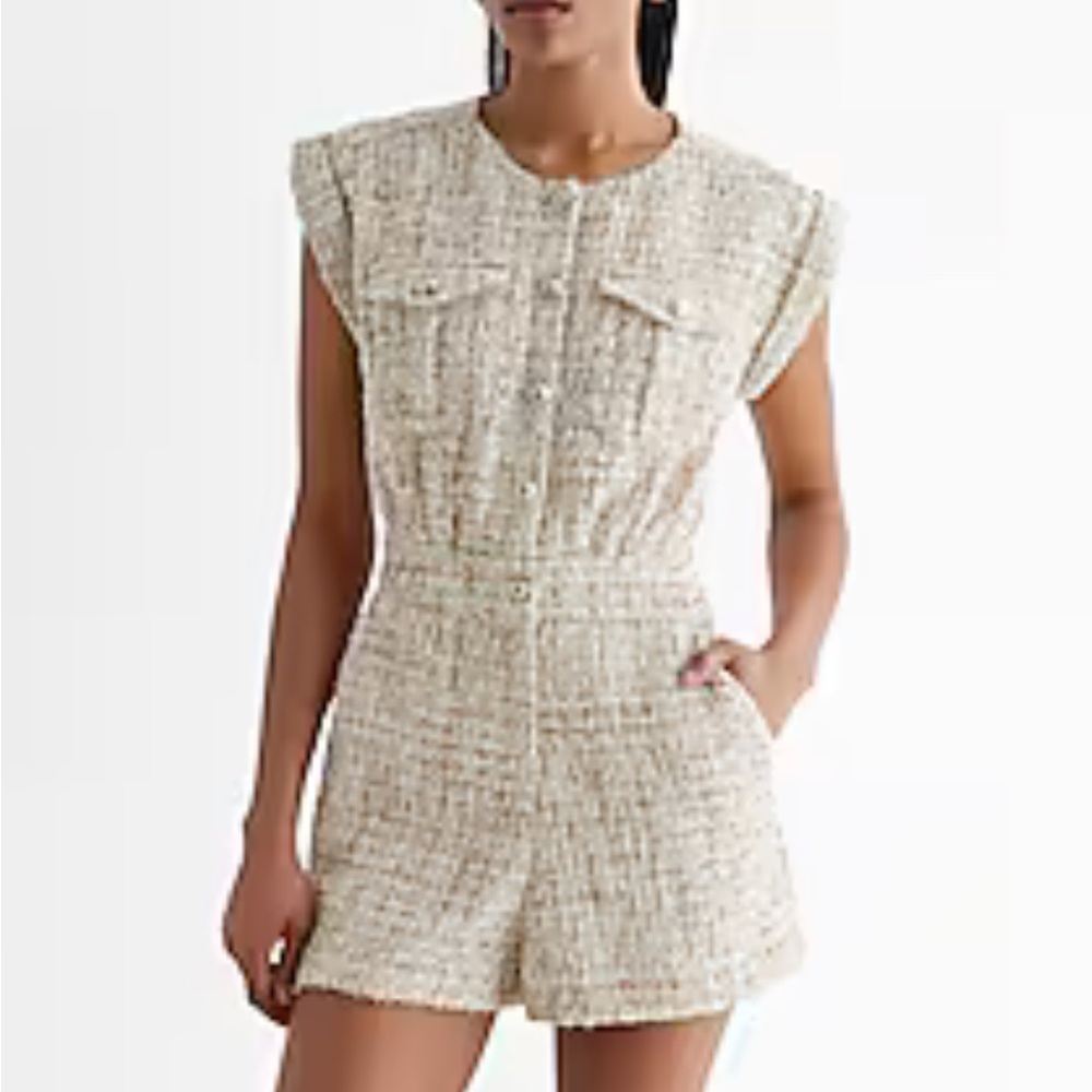 Express Tweed Romper